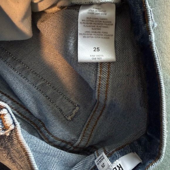 Re/Done Light Blue Straight Jeans - Picture 5 of 9